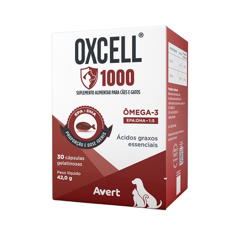 Foto-do-produto-Suplemento-Nutricional-Avert-Oxcell-30-Capsulas-para-Caes-e-Gatos-1000mg-no-pet-shop-online-da-Tudo-de-Bicho