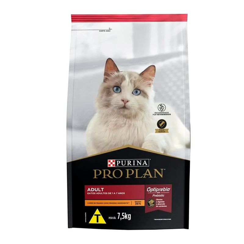 Foto-do-produto-Racao-Nestle-Purina-Gatos-Pro-Plan-Adultos-Frango-75kg-no-pet-shop-online-da-Tudo-de-Bicho