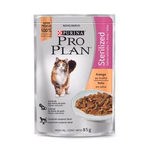 Ração Úmida Nestlé Purina Gatos Pro Plan Sterilized Frango Sache