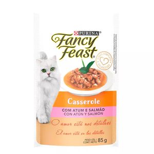 Ração Úmida Gatos Fancy Feast Casserole C/ Atum e Salmão