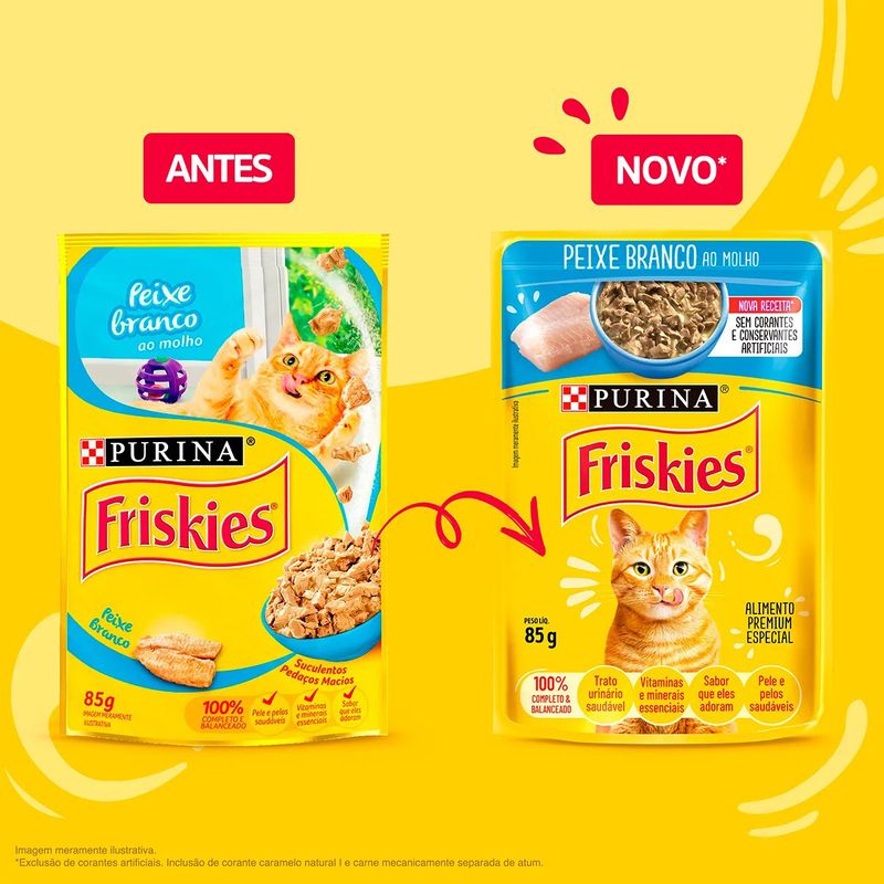 Foto-do-produto-Racao-Umida-Nestle-Purina-Gatos-Friskies-Peixe-Branco-ao-Molho-Sache-85g-no-pet-shop-online-da-Tudo-de-Bicho