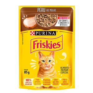 Ração Úmida Nestle Purina Gatos Friskies Peru ao Molho Sachê