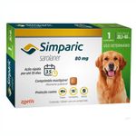 Foto do Produto Simparic Antipulgas e Carrapatos 80mg  Para Cães de 20 a 40kg 1 Comprimido no Petshop Online da Tudo de Bicho