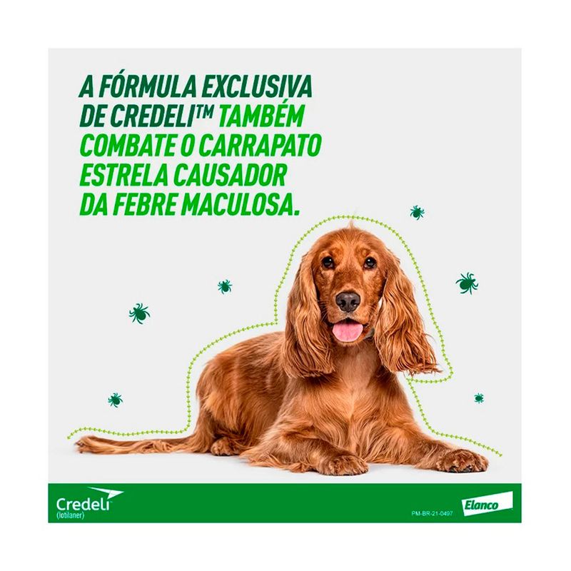 Foto do produto Credeli Antipulgas e Carrapatos Cães 5,5 a 11kg 3 Comprimidos no pet shop online da Tudo de Bicho