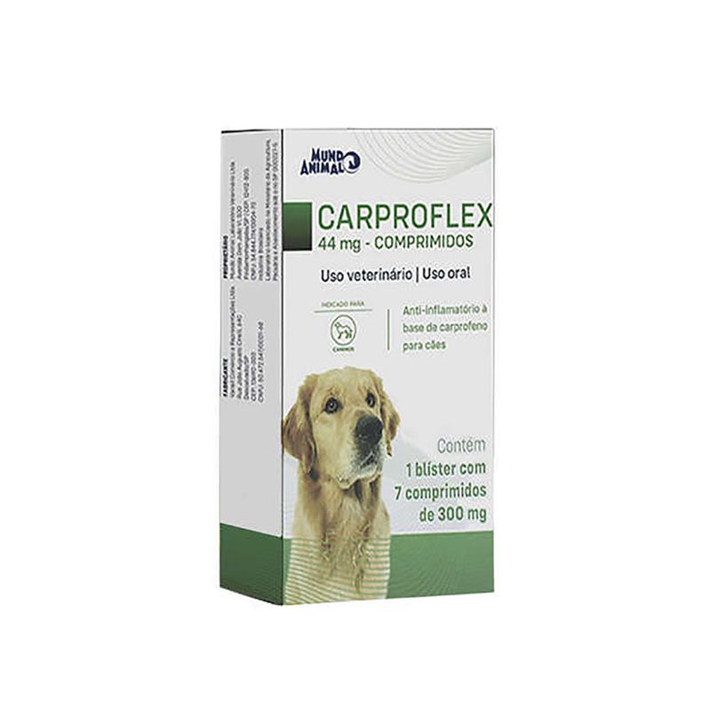 Foto-do-produto-Carraproflex-Anti-inflamatorio-para-Caes-Mundo-Animal-44mg-7-Comprimidos-no-pet-shop-online-da-Tudo-de-Bicho