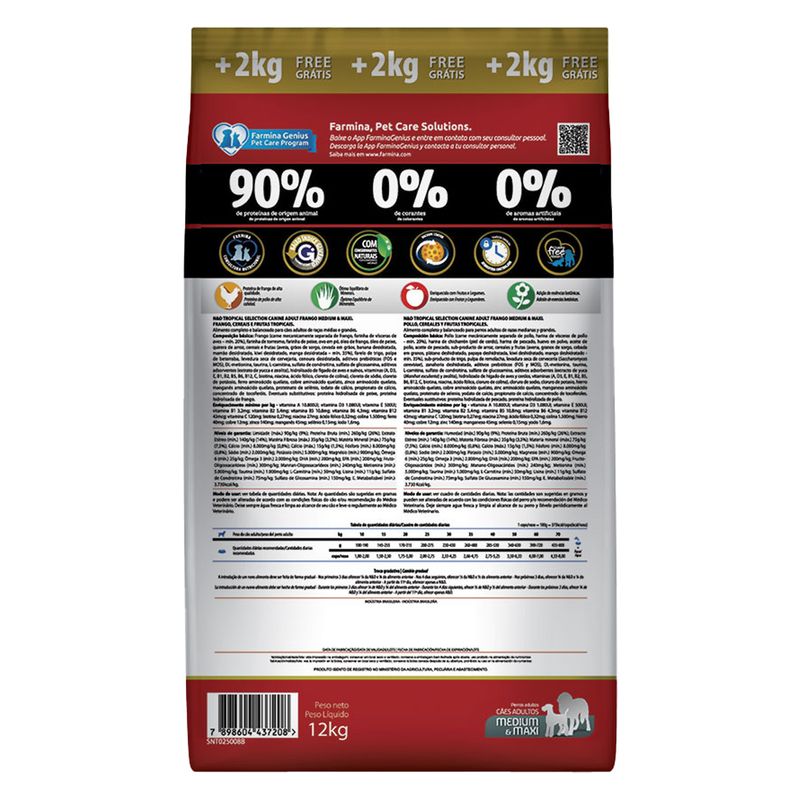 Foto-do-produto-Racao-ND-Tropical-Selection-Para-Caes-Adultos-Medium-e-Maxi-Frango-Leve-12kg-e-Pague-10kg-no-pet-shop-online-da-Tudo-de-Bicho