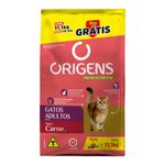 Foto-do-produto-Racao-para-gatos-adultos-sabor-carne-bonus-bag-Origens-111kg-no-pet-shop-online-da-Tudo-de-Bicho