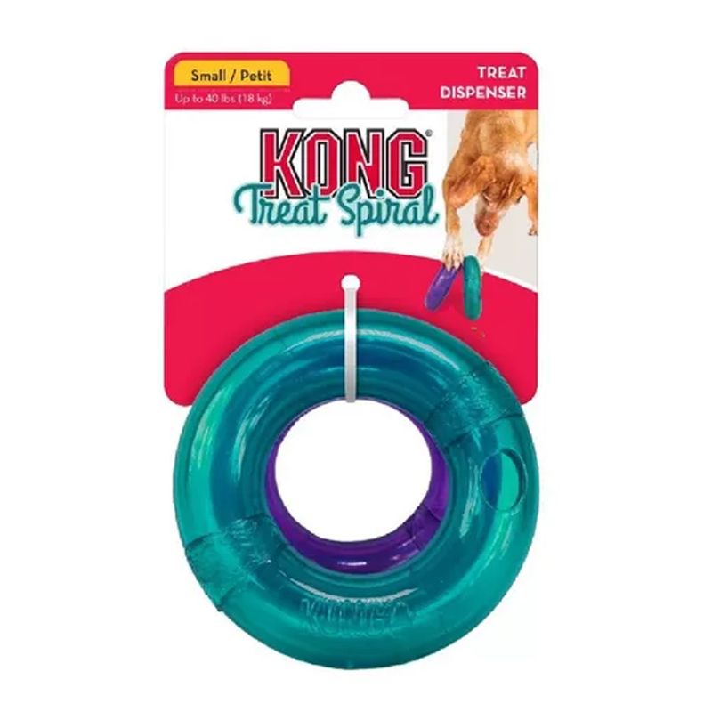 Brinquedo Interativo Cães Kong Treat Spiral Ring Small Tudo De Bicho