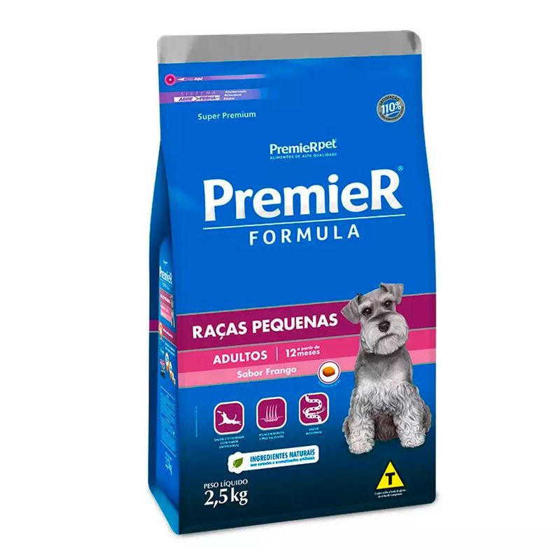 Foto-do-produto-Racao-Premier-Formula-Caes-Adultos-Racas-Pequenas-Frango-25kg-no-pet-shop-online-da-Tudo-de-Bicho