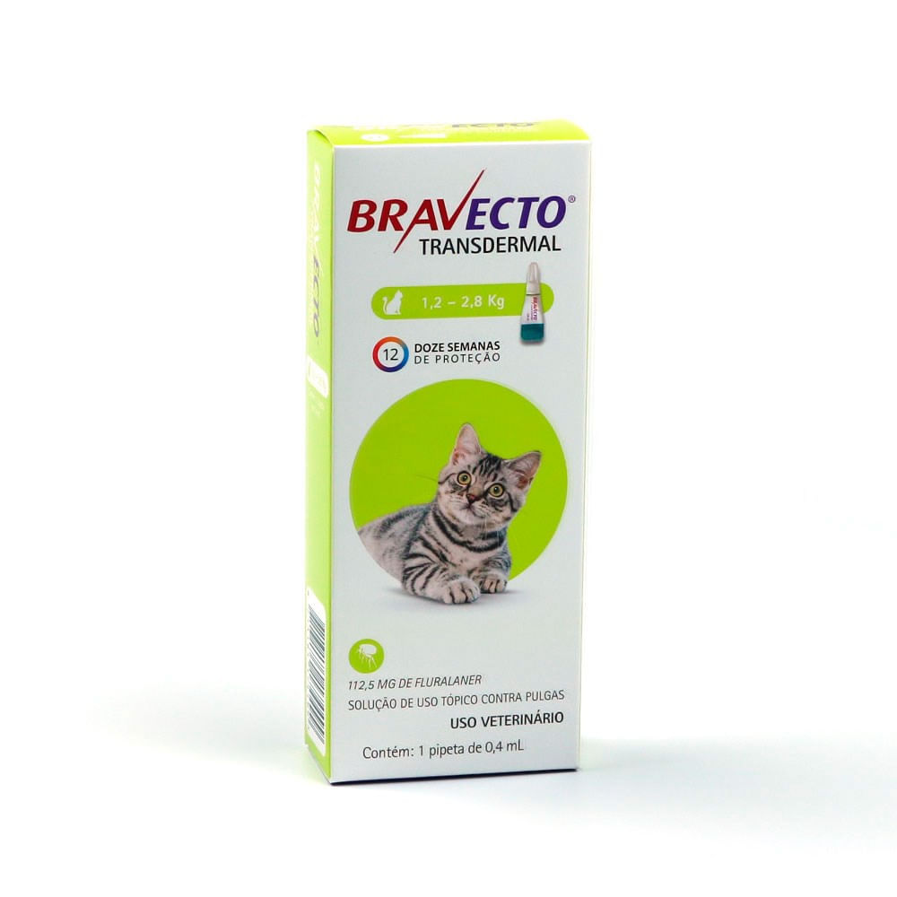 Antipulgas Bravecto MSD Transdermal Gatos 6,25 a 12,5kg - Pet Here