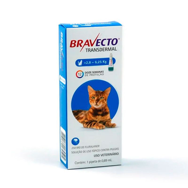 Foto-do-produto-Antipulgas-MSD-Bravecto-Transdermal-para-Gatos-de-28-a-625kg--250mg--no-pet-shop-online-da-Tudo-de-Bicho