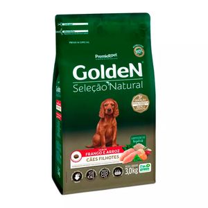 Ração Premier Golden Seleção Natural Cães Filhotes Frango e Arroz