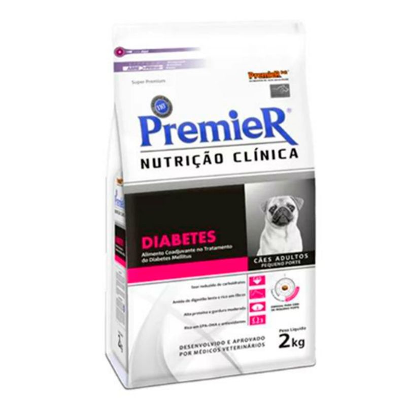Foto-do-produto-Racao-Premier-Nutricao-Clinica-Diabetes-Caes-Adultos-Pequeno-Porte-2kg-no-pet-shop-online-da-Tudo-de-Bicho