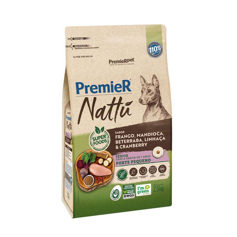 Foto-do-produto-Racao-Premier-Nattu-Caes-Adultos-Senior-Pequeno-Porte-Mandioca-25kg-no-petshop-online-da-Tudo-de-Bicho