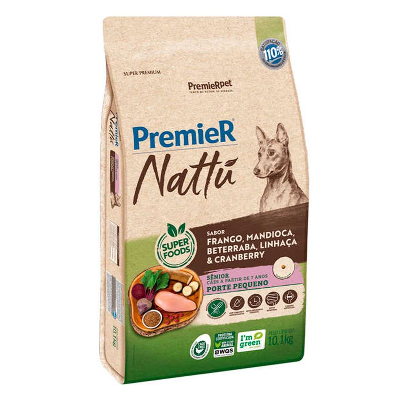 Foto-do-produto-Racao-Premier-Nattu-Caes-Adultos-Senior-Racas-Pequenas-Mandioca-101kg-no-pet-shop-online-da-Tudo-de-Bicho