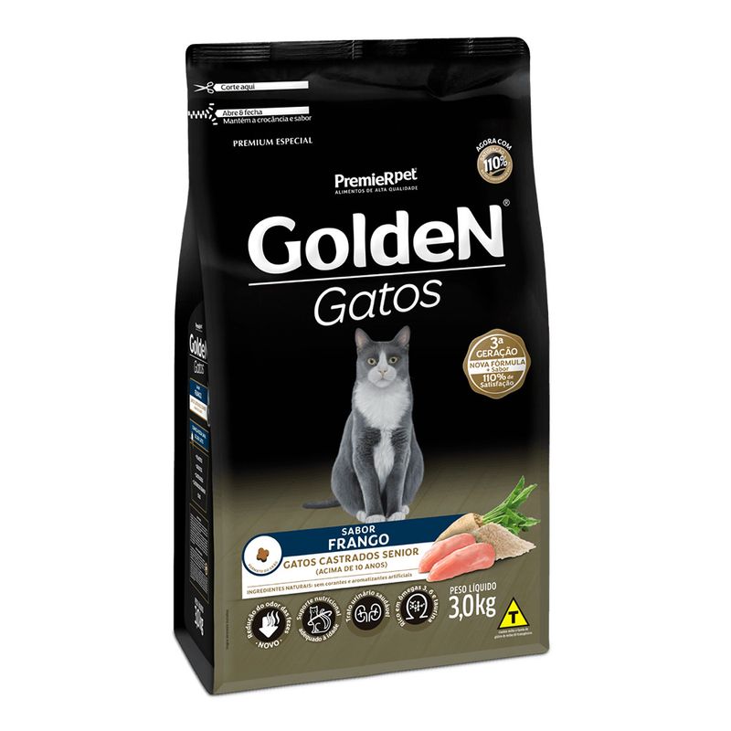 Foto-do-produto-Racao-Premier-Golden-Gatos-Castrados-Senior--10-Anos-Frango-3kg-no-petshop-online-da-Tudo-de-Bicho