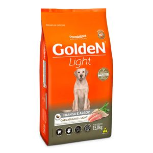 Ração Premier Golden Fórmula Light Cães Adultos Frango e Arroz