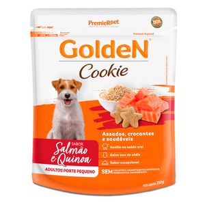 Biscoito Premier Golden Cookies Cães Adultos de Porte Pequeno Salmão e Quinoa