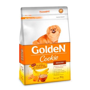 Biscoito Premier Golden Cookies Cães Adultos Banana, Aveia e Mel