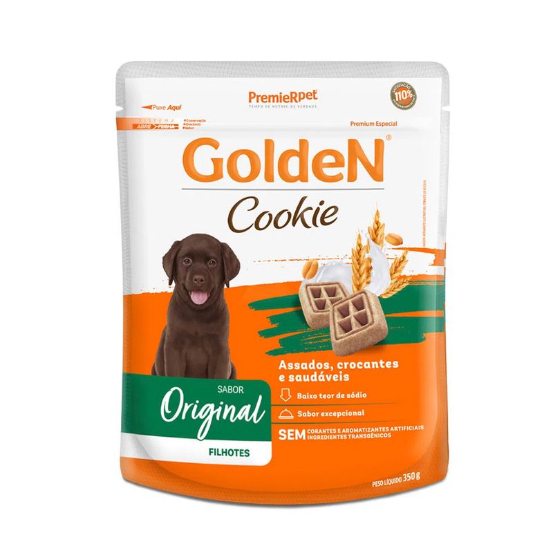 Foto-do-produto-Biscoito-Premier-Golden-Cookies-Caes-Filhotes-350g-no-petshop-online-da-Tudo-de-Bicho