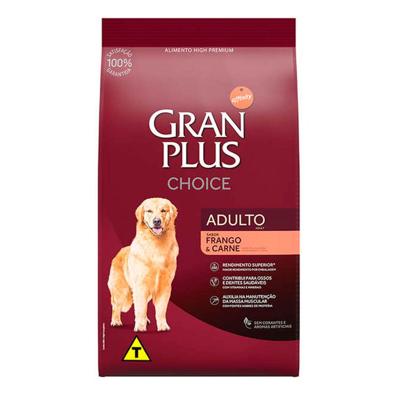 Racao-Gran-Plus-Choice-Caes-Adultos-Frango-e-Carne
