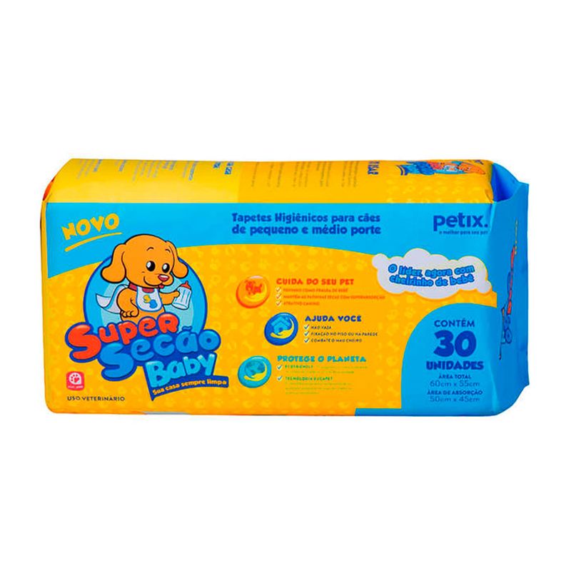 Foto-do-produto-Tapete-Higienico-Petix-Super-Secao-Baby-Caes-com-30-Unidades-no-petshop-online-da-Tudo-de-Bicho