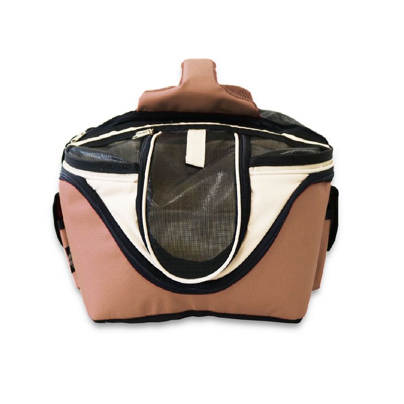 Foto-do-produto-Bolsa-de-Transporte-Saks-Caes-e-Gatos-6-em-1-em-Poliester-Marrom--no-petshop-online-da-Tudo-de-Bicho