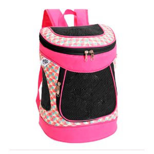 Mochila de Transporte Sak s Cães e Gatos Com Tela Frontal Rosa