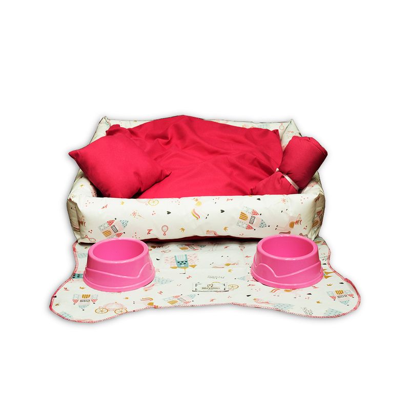 Foto-do-produto-Kit-Cama-Caminha-Cachorro-6-Pecas-Para-Femea-no-petshop-online-da-Tudo-de-Bicho