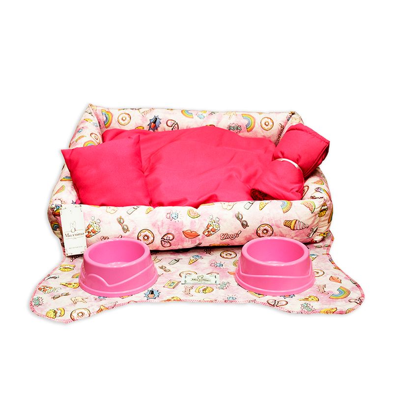 Foto-do-produto-Kit-Cama-Caminha-Cachorro-6-Pecas-Para-Femea-no-petshop-online-da-Tudo-de-Bicho
