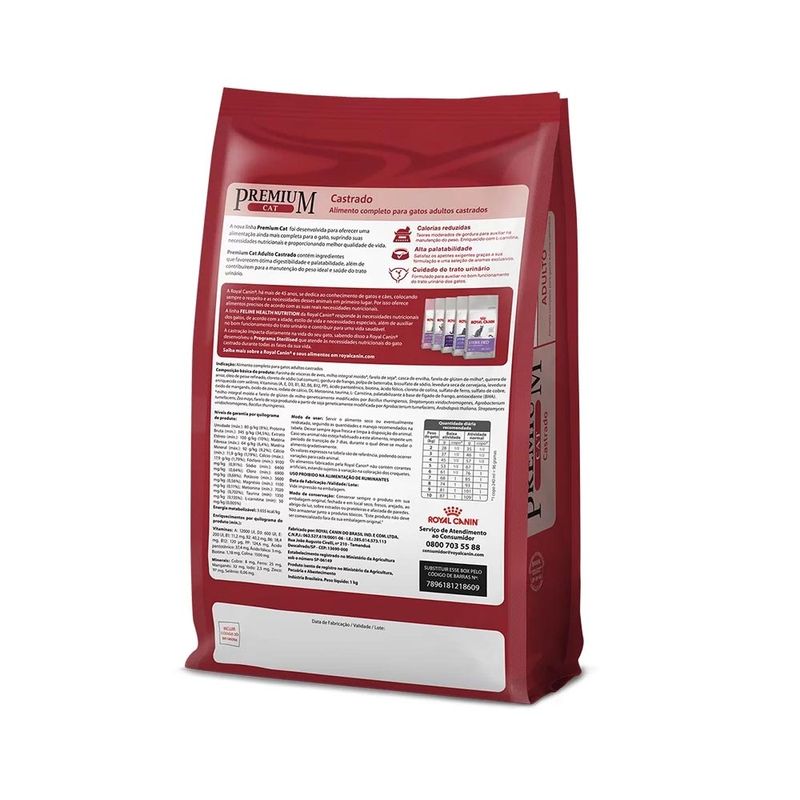 Foto-do-produto-Racao-Royal-Canin-Gatos-Premium-Cat-Castrados-101kg-no-petshop-online-da-Tudo-de-Bicho
