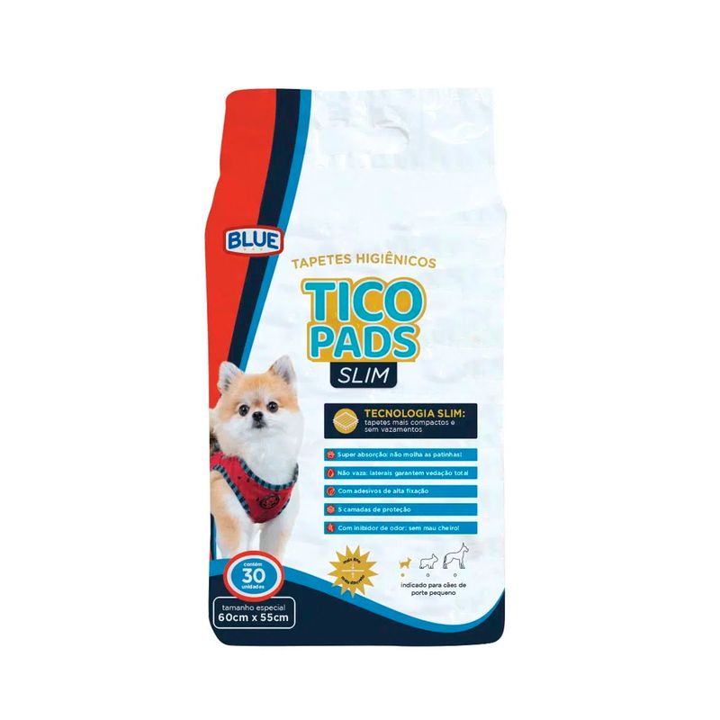 Foto-do-produto-Tapete-Higienico-Caes-Expet-Tico-Pads-Slim-60X55Cm-30-Unidades-no-petshop-online-da-Tudo-de-Bicho