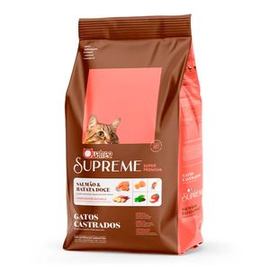 Ração Quatree Supreme Gatos Castrados Salmão e Batata doce