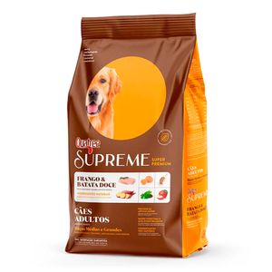 Ração Quatree Supreme Cães Adultos Raças Médias e Grandes Frango e Batata Doce