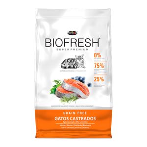 Ração Biofresh Gatos Castrados Salmão