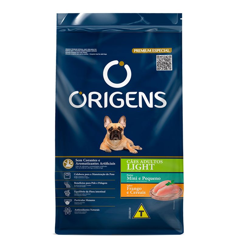Foto-do-produto-Racao-Origens-Caes-Adultos-Light-Racas-Mini-e-Pequenas-Frango-e-Cereais-101kg-no-pet-shop-online-da-Tudo-de-Bicho