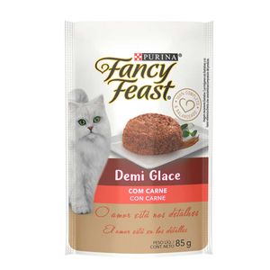 Ração Úmida Gatos Demi Glace C/ Carne