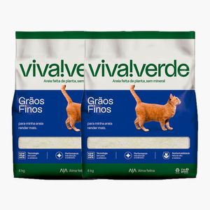 Areia Higiênica petfive Viva Verde Limpeza Plena para Gatos