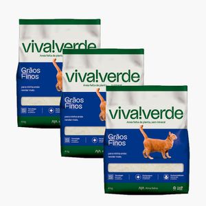 Kit Areia Higiênica petfive Viva Verde Limpeza Plena para Gatos