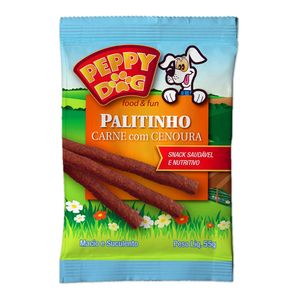 Petisco de Palito Peppy Dog Carne com Cenoura 55g