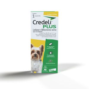 Antipulgas Credeli Plus para Cães de 1,4 à 2,8kg