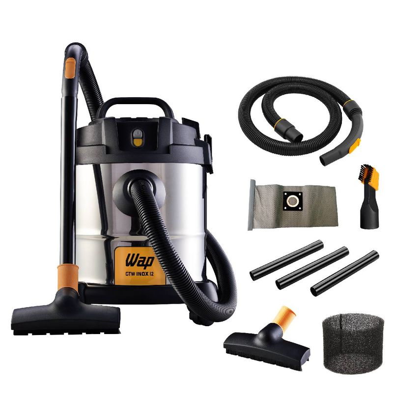 Foto-do-produto-Aspirador-de-Po-e-Agua-WAP-GTW-Inox-12-1400W-12-Litros-127V-no-pet-shop-online-da-Tudo-de-Bicho