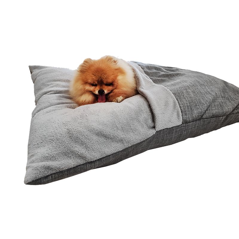 Foto-do-produto-Cama-Envelope-Cinza-para-Caes-Fabrica-Pet-M-no-pet-shop-online-da-Tudo-de-Bicho