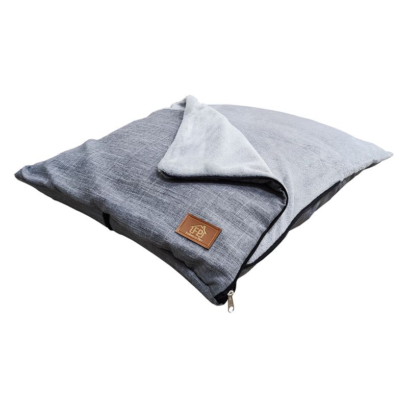 Foto-do-produto-Cama-Envelope-Cinza-para-Caes-Fabrica-Pet-M-no-pet-shop-online-da-Tudo-de-Bicho