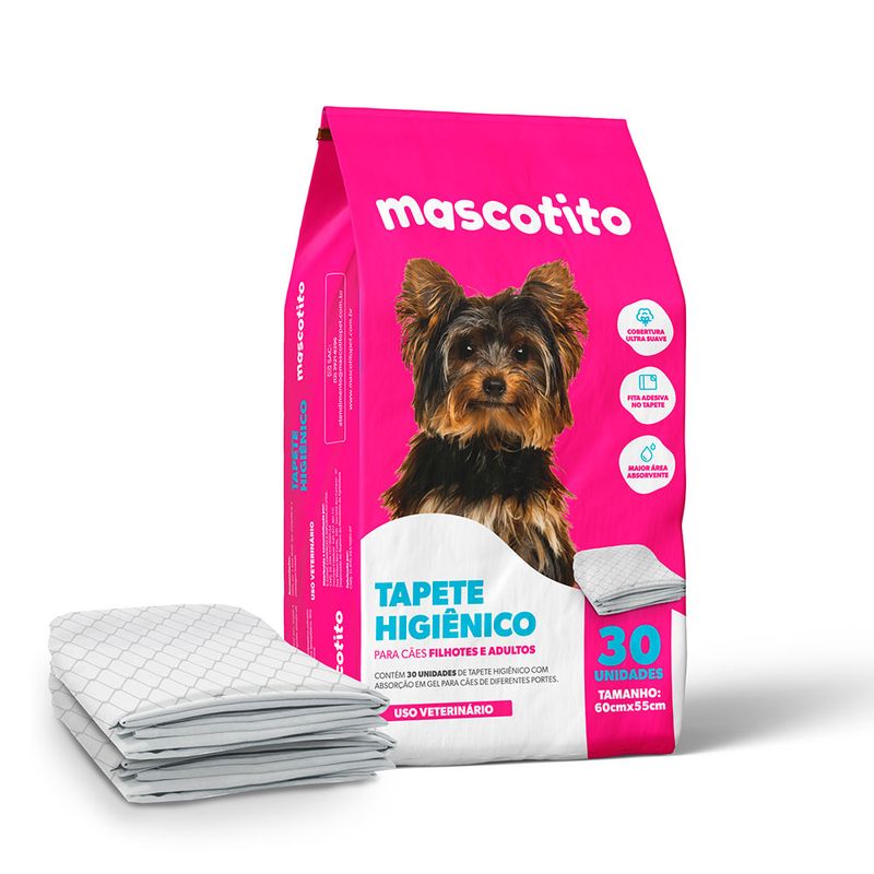 Foto-do-produto-Tapete-Higienico-Mascotito-60x55cm-com-30-Unidades-no-pet-shop-online-da-Tudo-de-Bicho