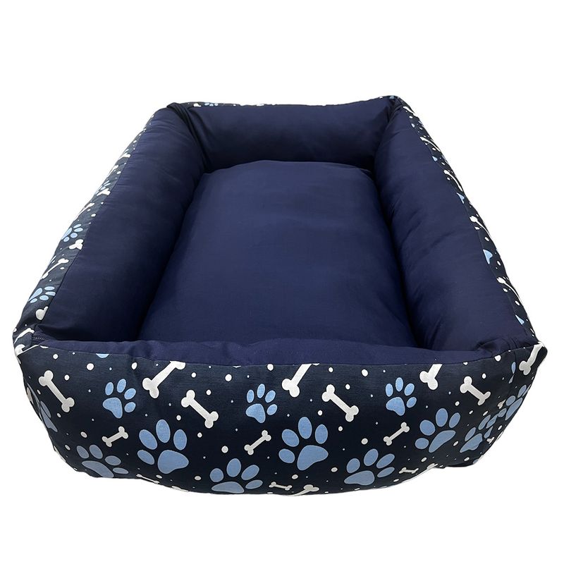 Foto-do-produto-Cama-para-Caes-e-Gatos-CamaPet-Pata-Osso-Azul-Tamanho-P-no-pet-shop-online-da-Tudo-de-Bicho