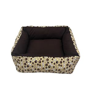 Cama para Cães e Gatos CamaPet Patinha Marrom