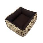 Foto-do-produto-Cama-para-Caes-e-Gatos-CamaPet-Patinha-Marrom-Tamanho-P-no-pet-shop-online-da-Tudo-de-Bicho