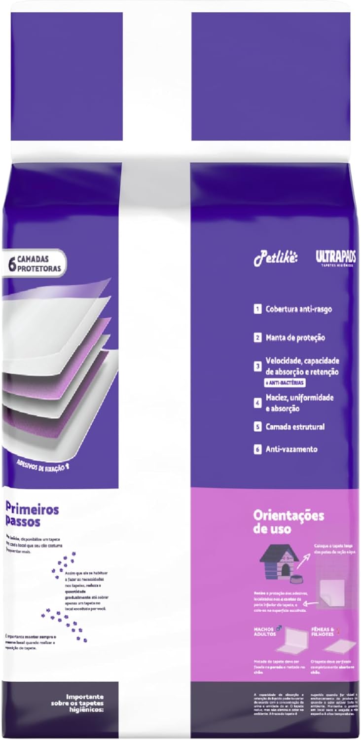 Foto-do-produto-Tapete-Higienico-Petlike-Ultra-Pads-Lavanda-30-Unidades-no-pet-shop-online-da-Tudo-de-Bicho