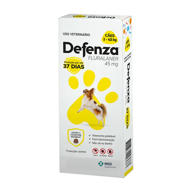 Foto-do-produto-Antipulgas-para-Caes-MSD-45mg-Defenza-de-2-a-45kg-no-pet-shop-online-da-Tudo-de-Bicho